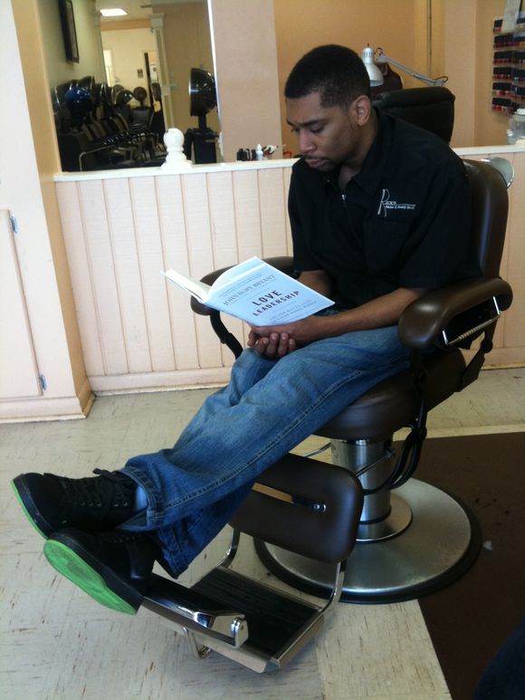 Barber Shop reading of Love Leadership