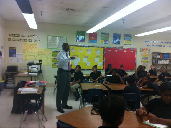HOPE Corps volunteer Lionel Savage during Financial Literacy Day