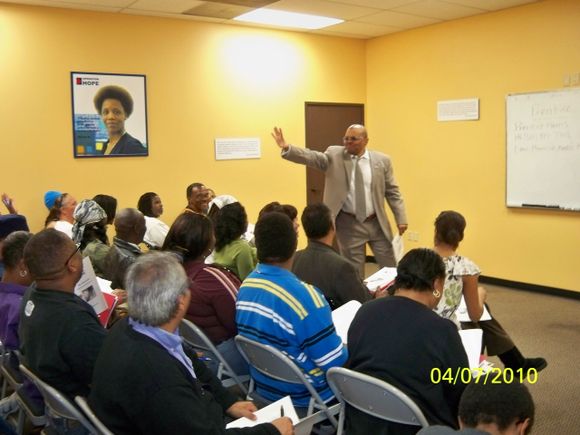 Packed Entrepreneurship Training Class at HOPE Center, South Los Angeles