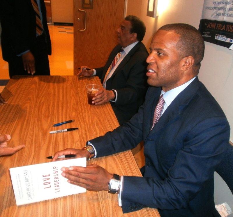 Ambassador Young and JHB book signing