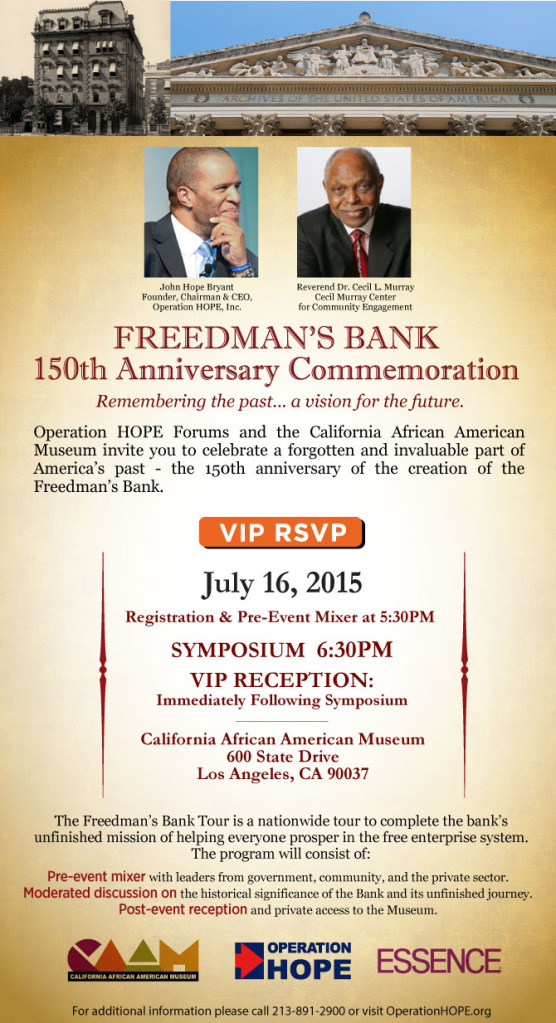 Freedman's Bank LA Event