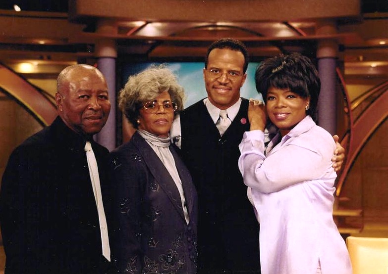 JHB, dad, mom and Oprah