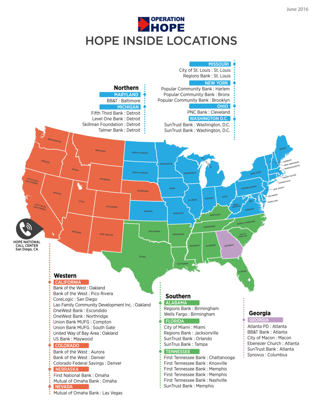 The growing list of HOPE Inside locations nationwide John Hope Bryant