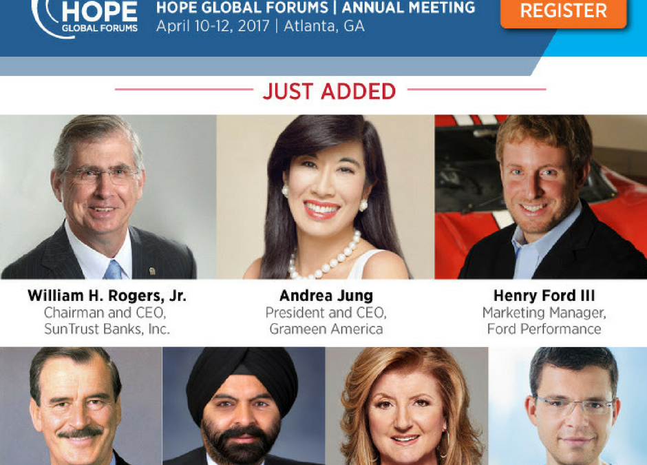 JUST ADDED: SunTrust Banks CEO Bill Rogers, Grameen America CEO Andrea Jung and Ford Motor Company’s Henry Ford III