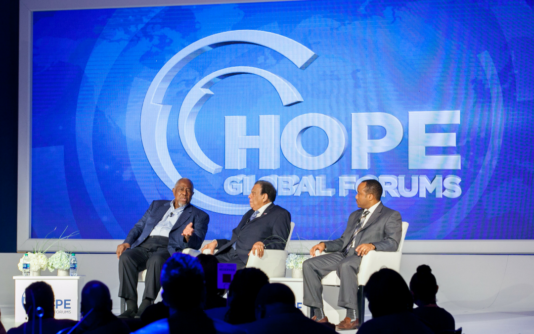 Video: Ambassador Andrew Young Moderates a Special Conversation with Baseball Hall of Famer Hank Aaron at the 2017 Hope Global Forums