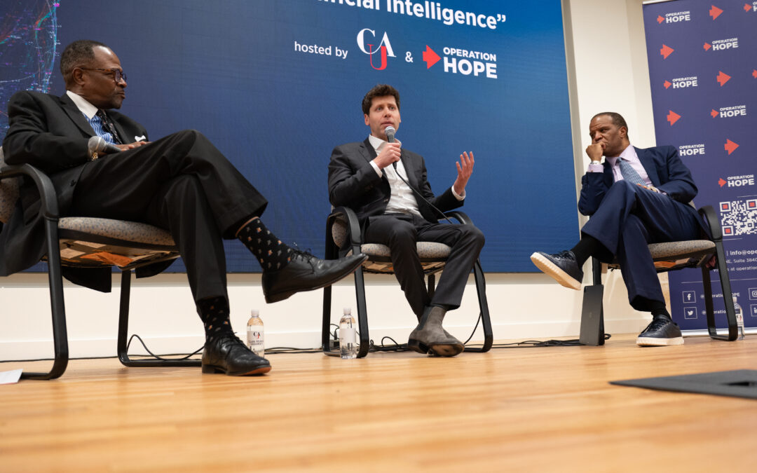 Operation HOPE Hosts Tech Billionaire, Sam Altman, for Community Conversation on “The Future of Artificial Intelligence”.