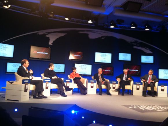 Closing session at World Economic Forum, Davos