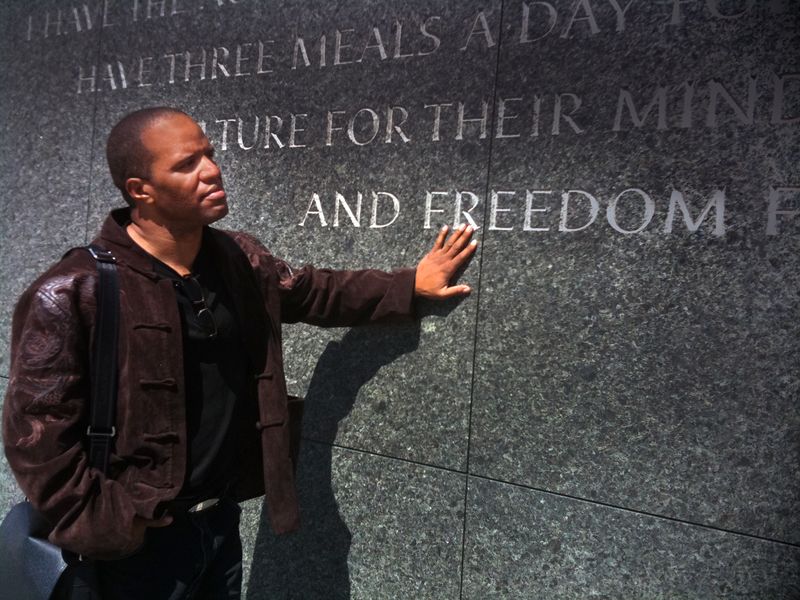 JHB at MLK monument2