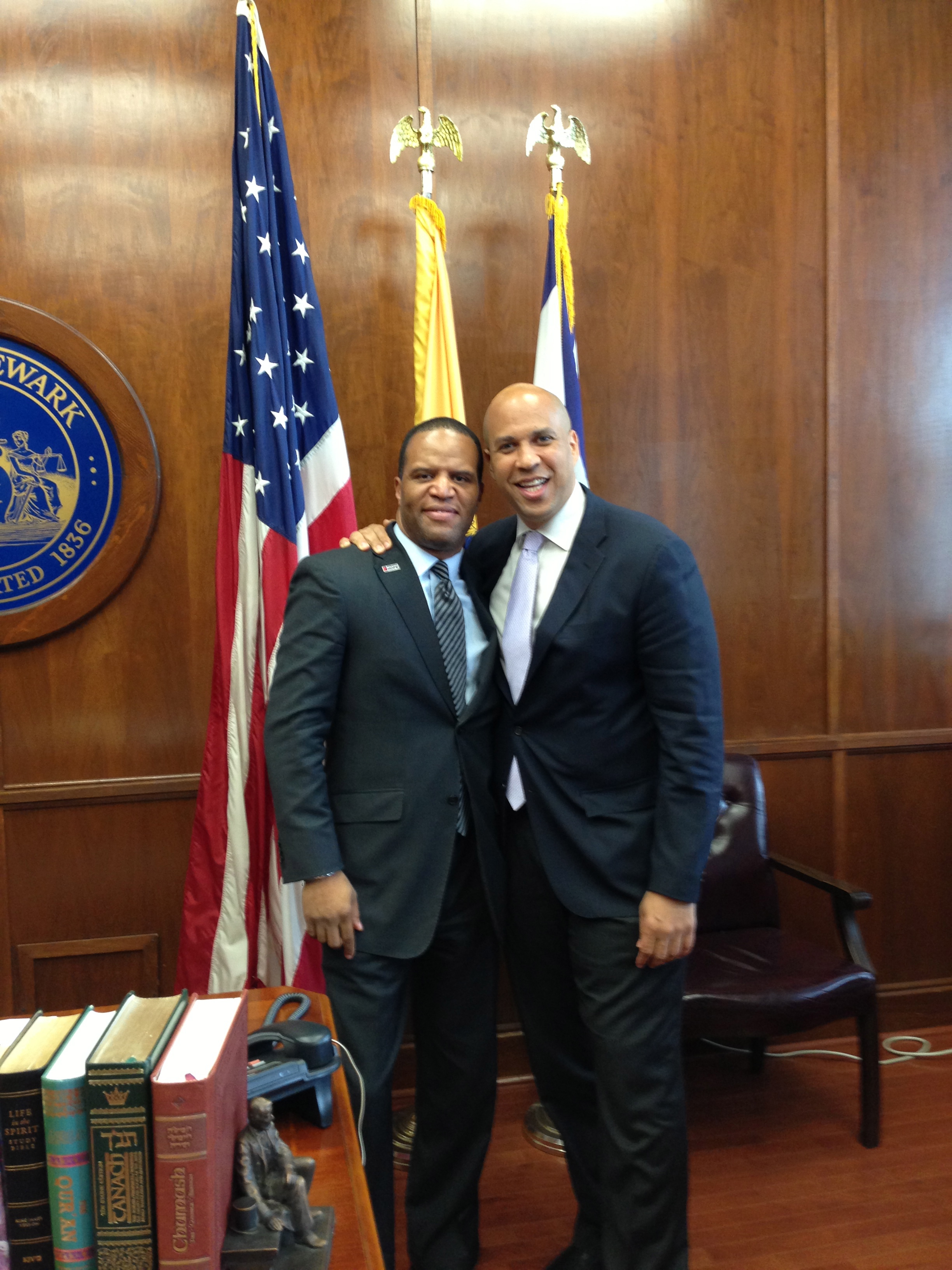 friend Mayor Cory Booker of Newark 